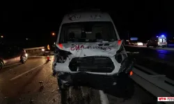 Hasta sevki yapan ambulans otomobille çarpıştı: 1 ölü, 5 yaralı